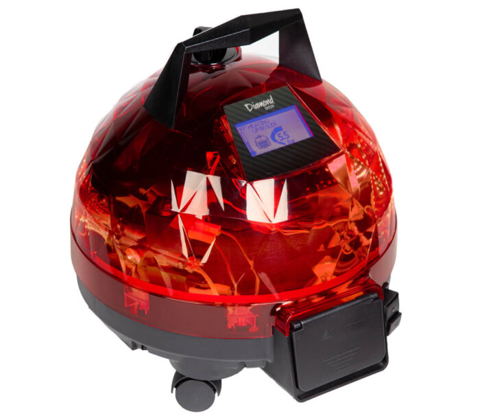 Kırmızı Unitekno Digital 2600 Buharlı Temizlik Makinesi Sol Görünüm