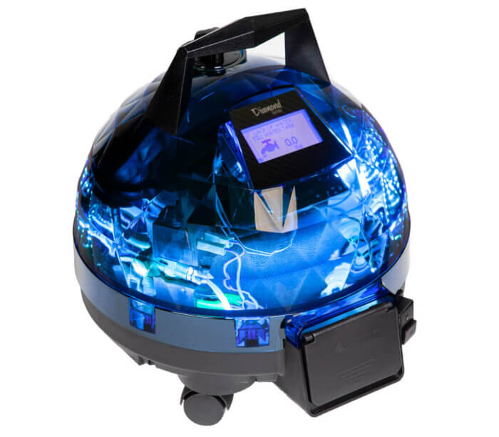Mavi Unitekno Diamond Buharlı Temizlik Makinesi Sol Görünüm